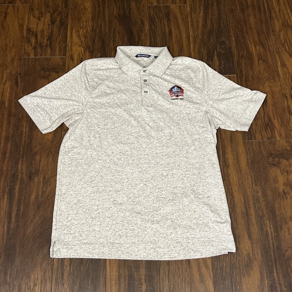Cutter & Buck‎ Men's Polo Shirt Size L Pro Football Hall of Fame Embroidery